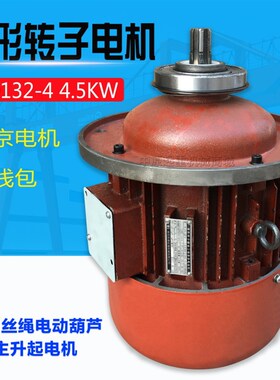 南京电机ZD132-4 4.5KW 3吨电动葫芦主起升电机 起重机锥形电动机