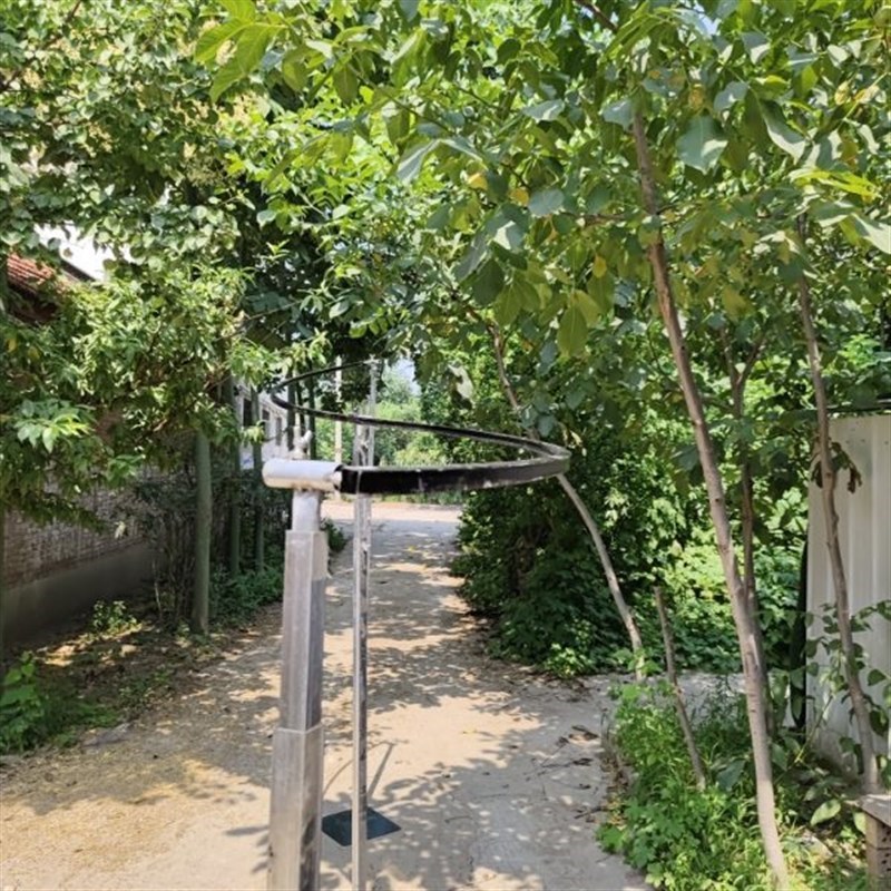 舞台水晶珠帘婚庆道具铁艺线帘B婚礼堂布置吊顶圆环挂架黑空中