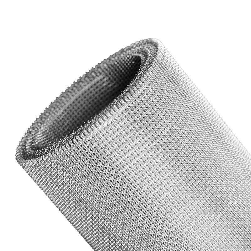 紫铜丝轧花网片编织紫铜丝网片平纹编织化工罐配件反应釜过滤用网