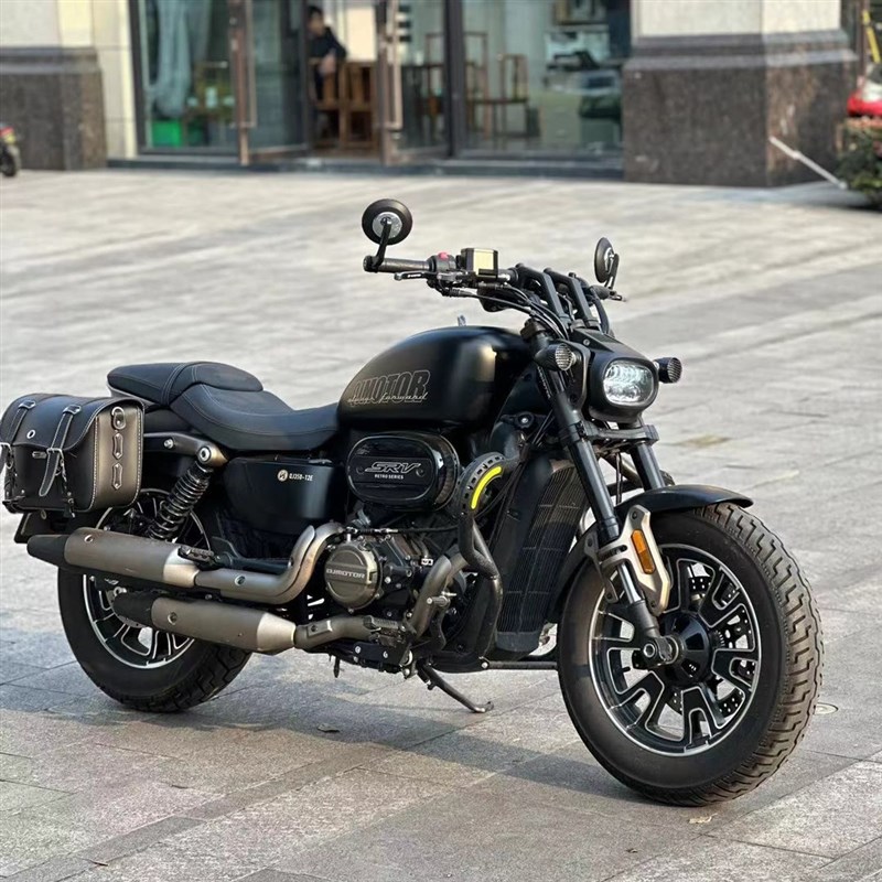 钱江闪300Sh复古太子摩托车奔达金吉拉灰石300V缸哈雷复古巡航机