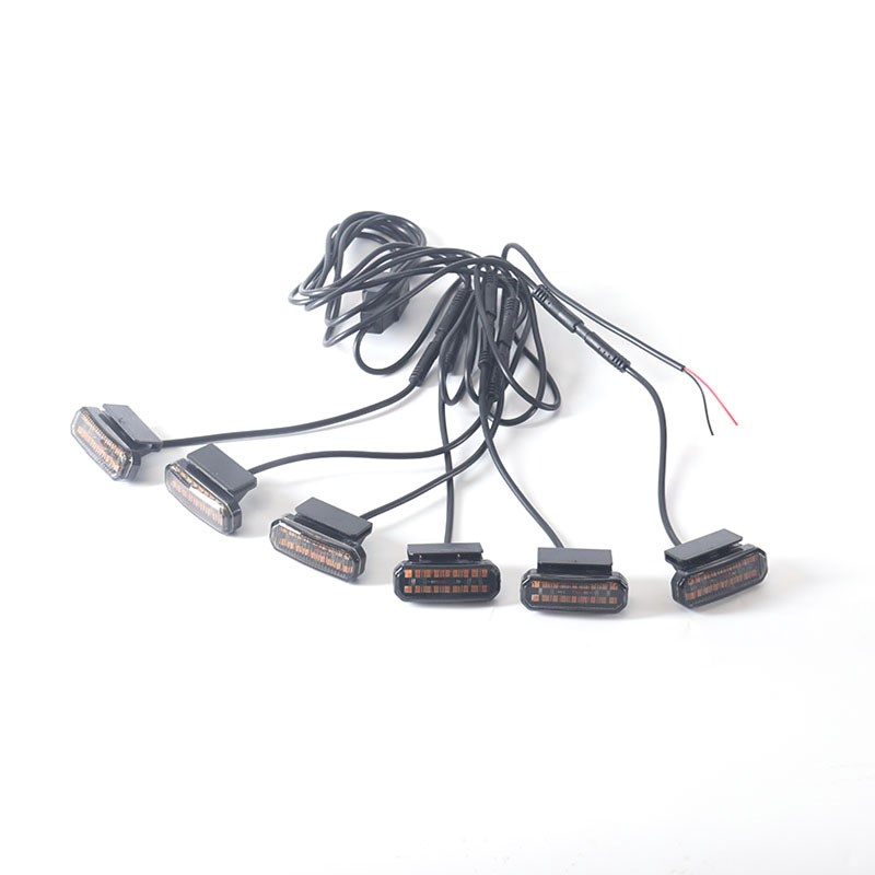 新款中网灯车用小黄灯改装越野爆闪LED日行灯T辅助灯雾灯熏黑