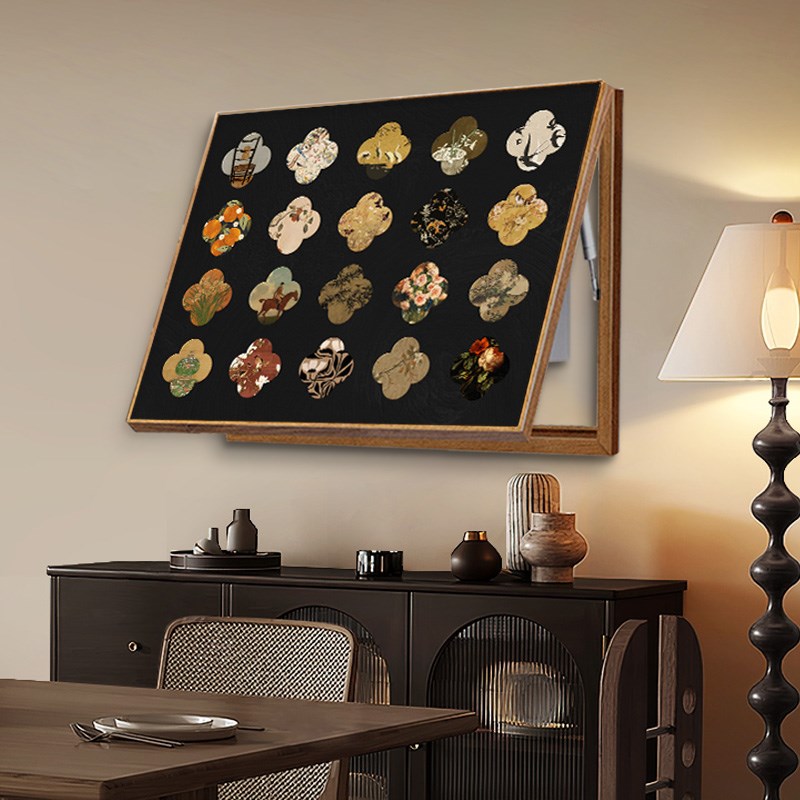 中古风电表箱装饰画法式复古挂画免打孔配电箱电源开关盒遮挡壁画