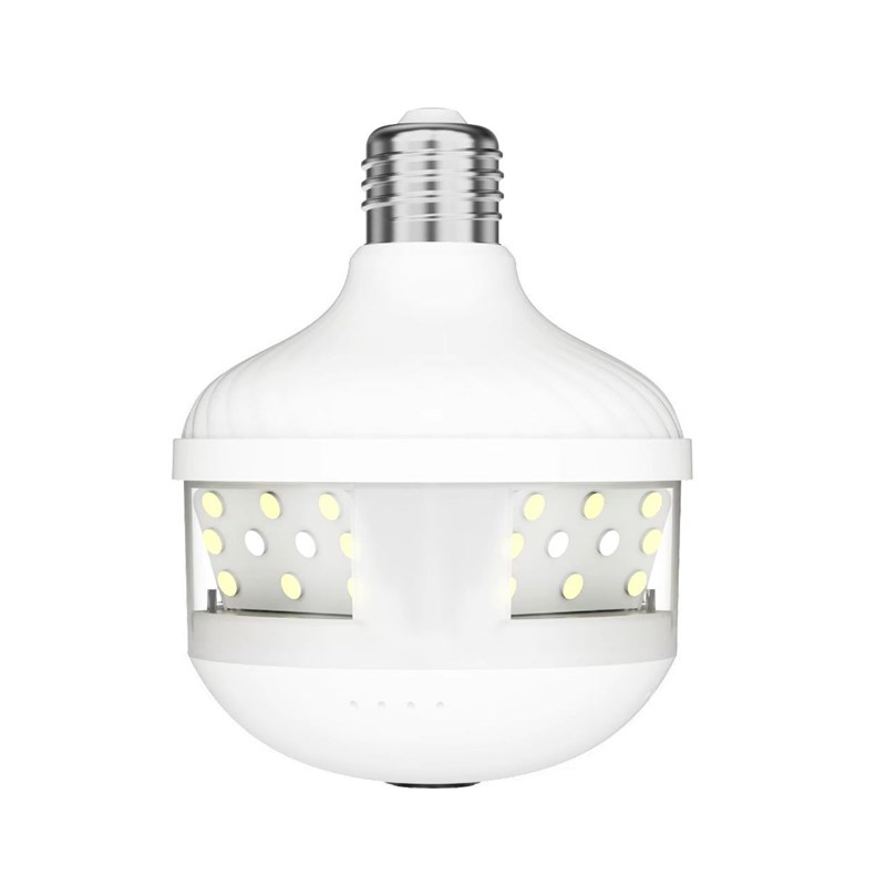 新款无线摄像头wifi家用全景360度无死角手机鱼眼监控摄像照明灯