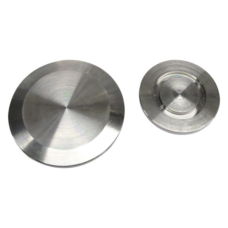 304不锈钢真空盲板堵头盖板接头kf40快接25快装16卡盘管件闷焊接