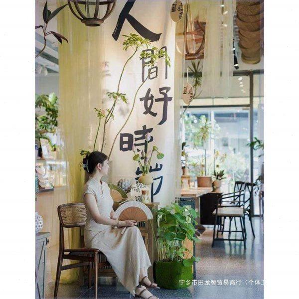 纱幔水墨画半透纱挂布新中式国风书法荷花布景装饰布小院背景布置,居家布艺,挂毯/壁毯,淘宝优惠券,粉丝福利购,淘宝优惠卷