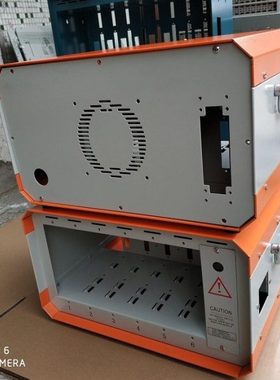 热流道温控箱体壳体/插卡式橙色柳道温度控制箱配电箱