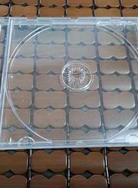 进口 光盘盒 碟盒 老版盒子 透明 CD盒 方点  3对半圆形扣 PS塑料