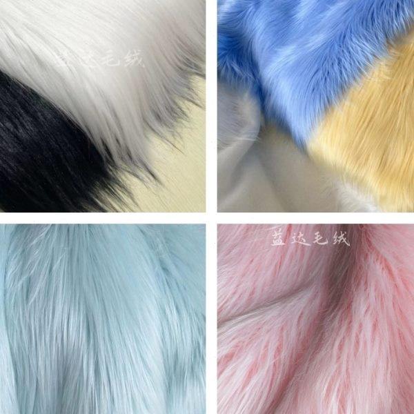 【小尺寸25cm*45cm】加厚加密9-11cm落水毛兽装头发棉花娃娃炸毛,纺织面料/辅料/配套,绒布,淘宝优惠券,粉丝福利购,淘宝优惠卷