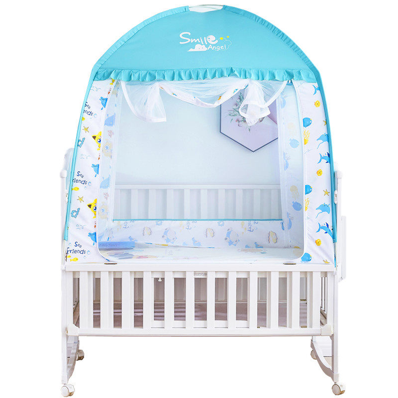 婴儿床蚊帐58*104 65*120婴童蒙古包儿童床168*88 180*100公主风