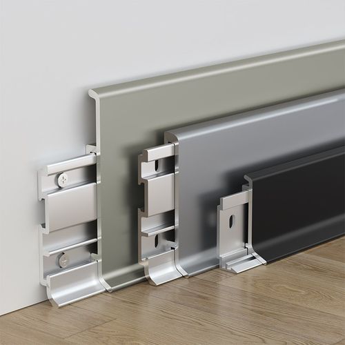 铝合金踢脚线地脚线踢脚板6cm8cm贴脚线金属极简墙贴不锈钢脚踢线