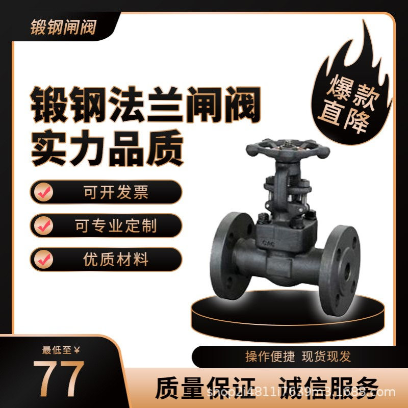锻钢法兰闸阀 Z41Y-25/40C   64C/100C  锻钢闸阀 现货