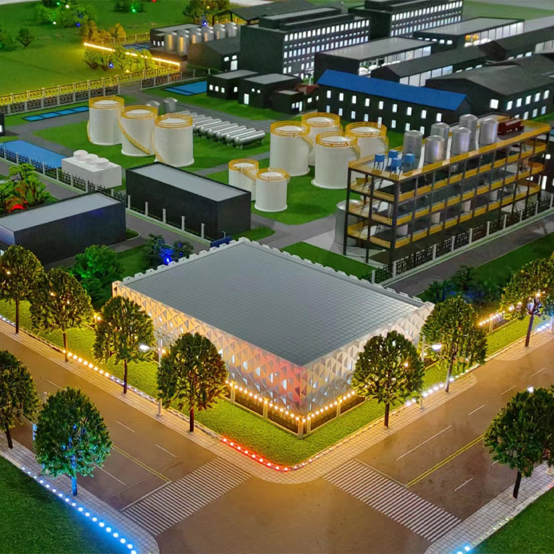 学区规划模型工厂规划沙盘模型工业建筑模型厂家制作各类沙盘模型