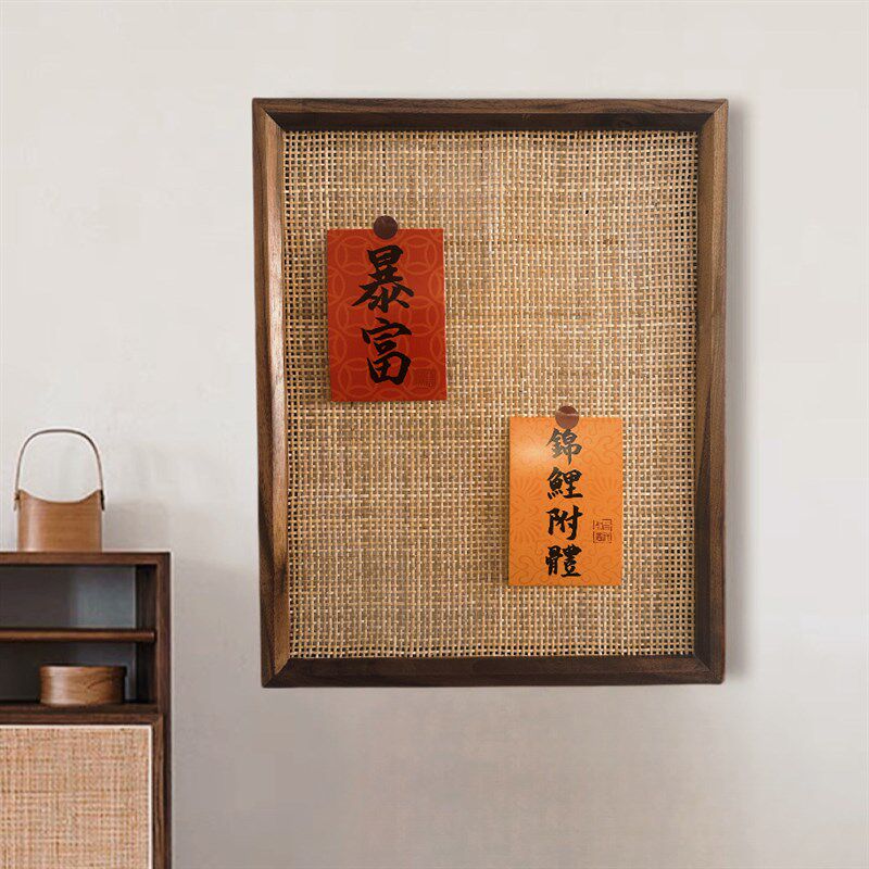 免打孔实木电表箱装饰画遮挡墙上创意留言板电闸箱挂画可定制尺寸