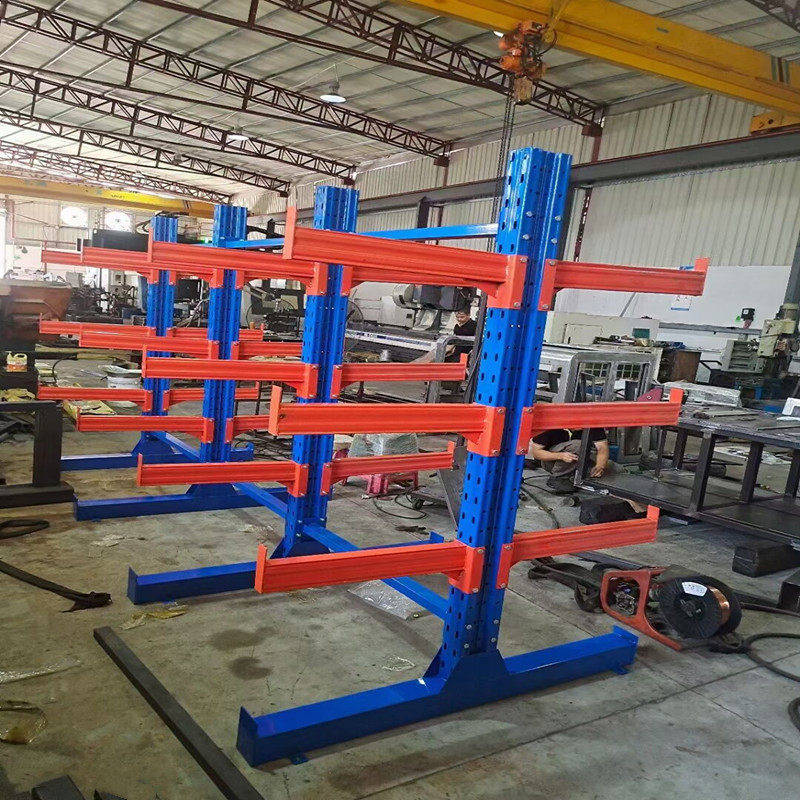 重型悬臂式货架板材布匹钢管管材铝材五金型材双面托臂材料架定制