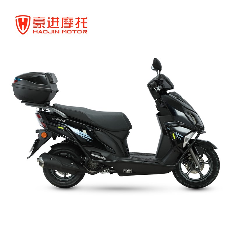 豪进SR03豪华版摩托车125cc两气门踏板车前碟后碟 定  金