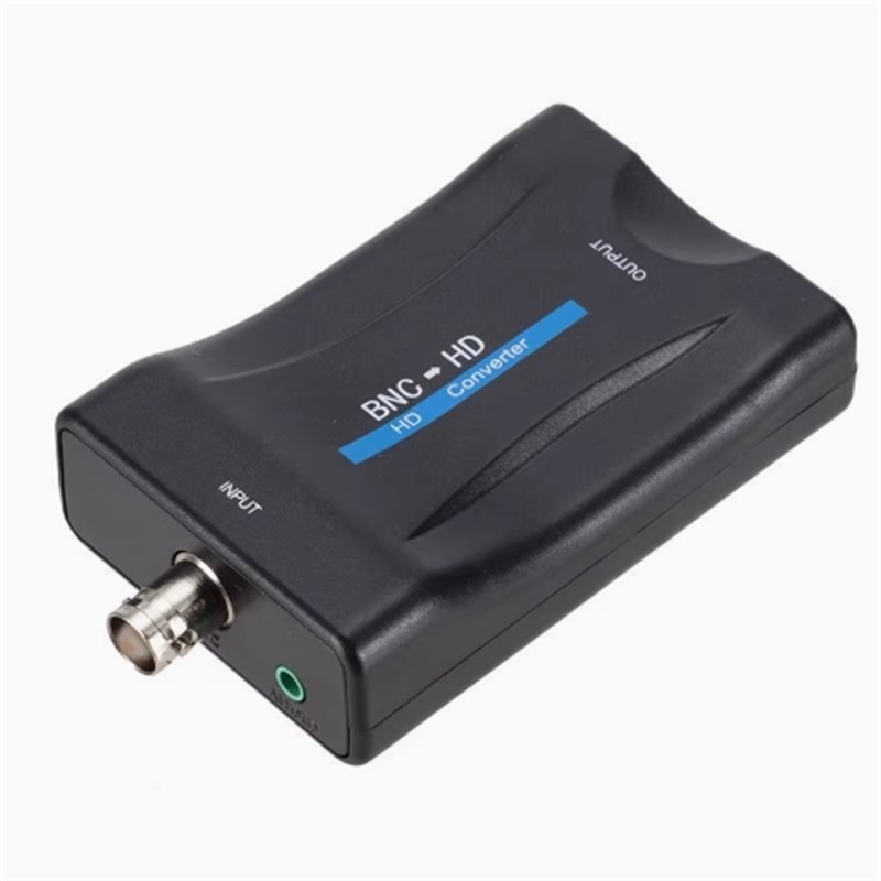 BNC转HDMI转换器监控录像机摄像头Q9头视频信号转高清显示器电视