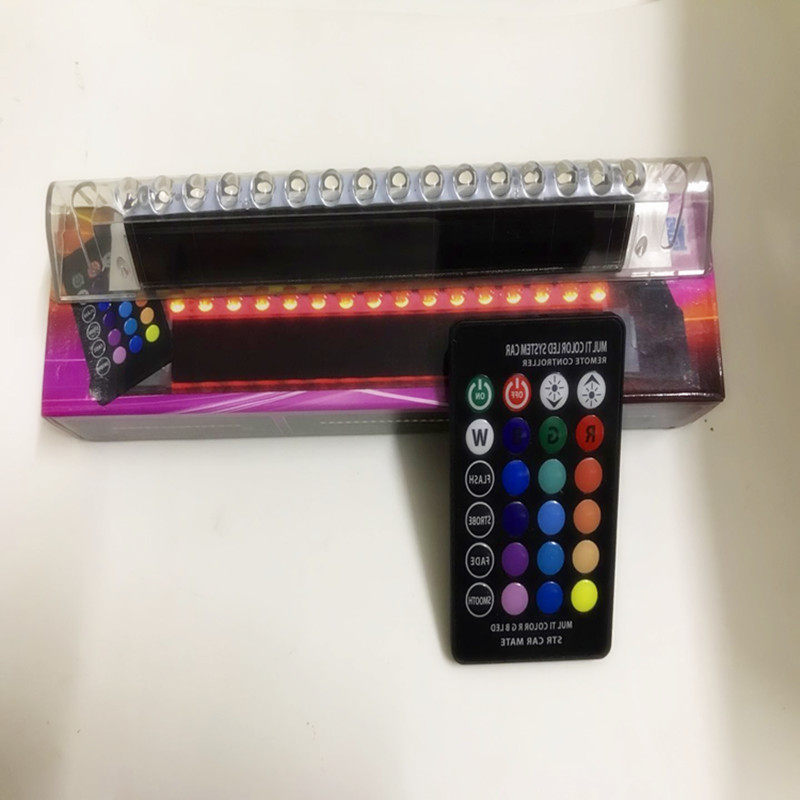 汽车太阳能爆闪灯防追尾LED激光警示灯车用呼吸灯汽车装饰游侠灯