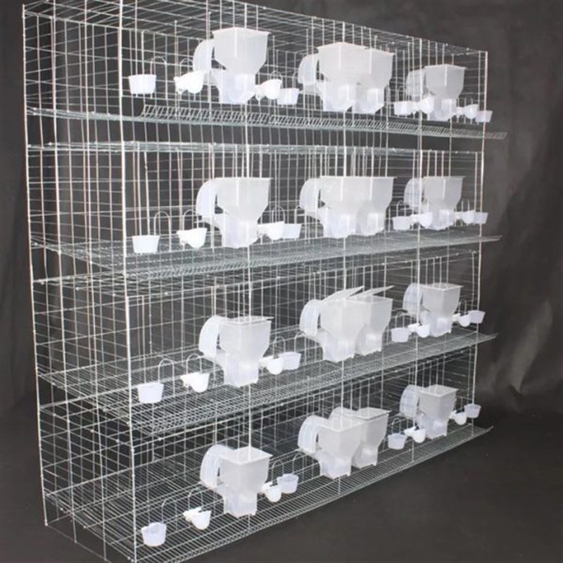 16位鸽子笼镀锌鸽笼12位白肉蛋鸽两用养殖场1.8米4层16位鸽子笼