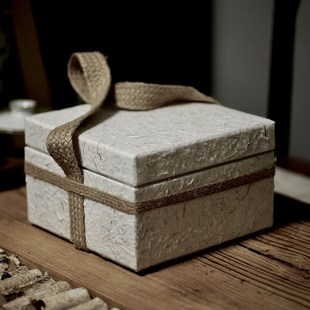 高端手工大尺寸包装盒纸盒器皿盒陶瓷盒月饼盒再生东巴纸手作品