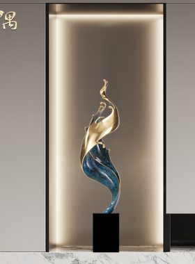 风生水起高档轻奢摆件玄关电视柜酒柜壁龛装饰品开业乔迁新居礼品