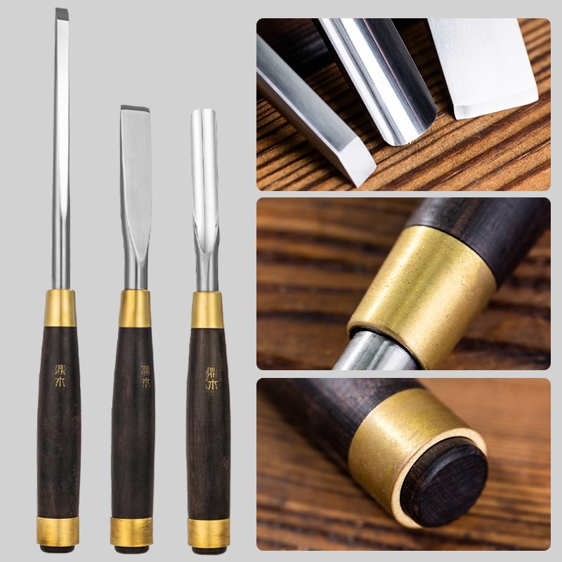 鼎木盆景半圆凿浅圆舍利干制作木雕根雕木工打坯雕刻刀不锈钢凿子