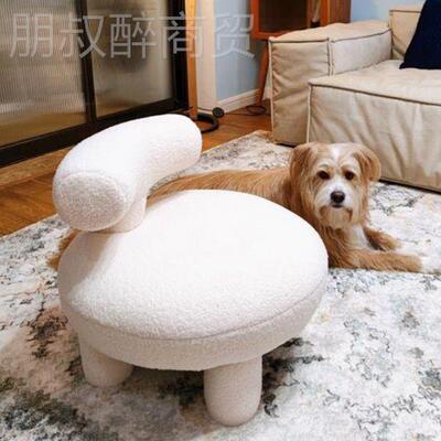 家用物板BME鞋凳沙客厅发椅哎萌羊羔凳儿童矮凳动脚凳坐墩换凳