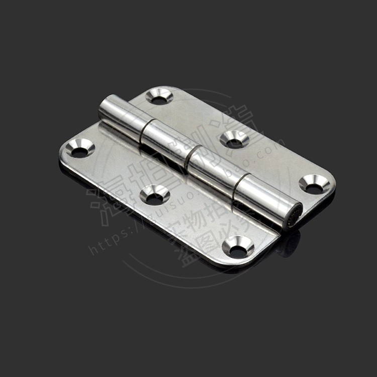 304纯不锈钢重型铰链 加厚六孔工业折页配电柜箱 合页大全CL253