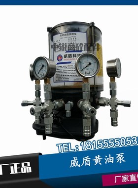 威盾4WDB-M1.2-244F四出口电动油脂润滑泵 三一搅拌机主机黄油泵