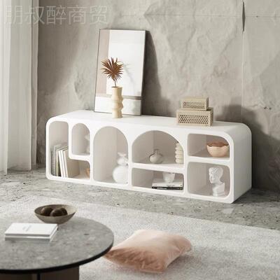 北欧客奶饰油色现代ns风i厅电视柜收纳玄关洞穴柜展示TMV柜简约装