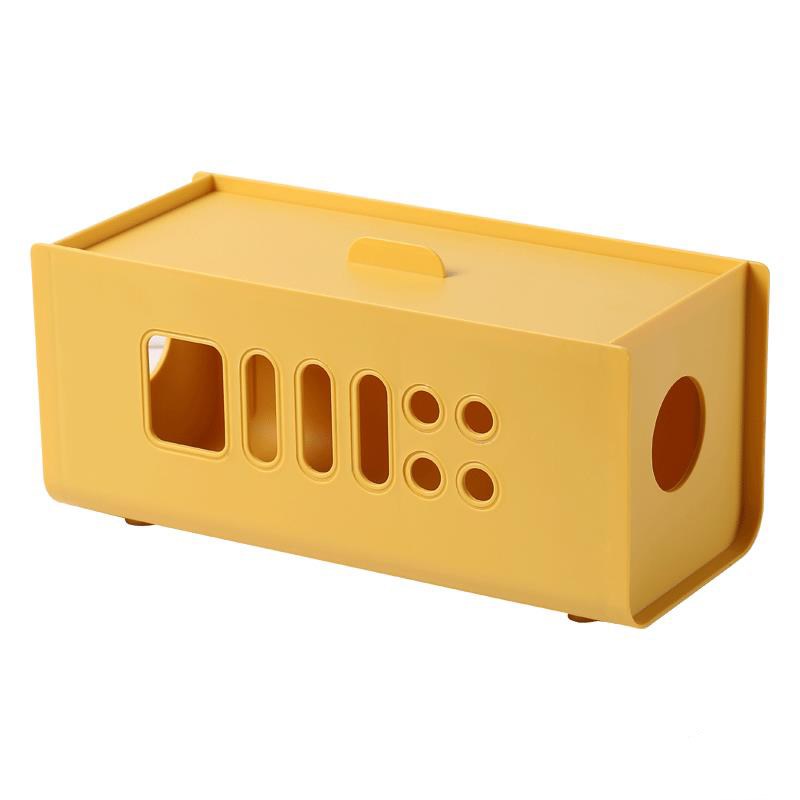 插座盒子遮挡电线电源排插座桌面理线器拖线板充电数据线整理收纳