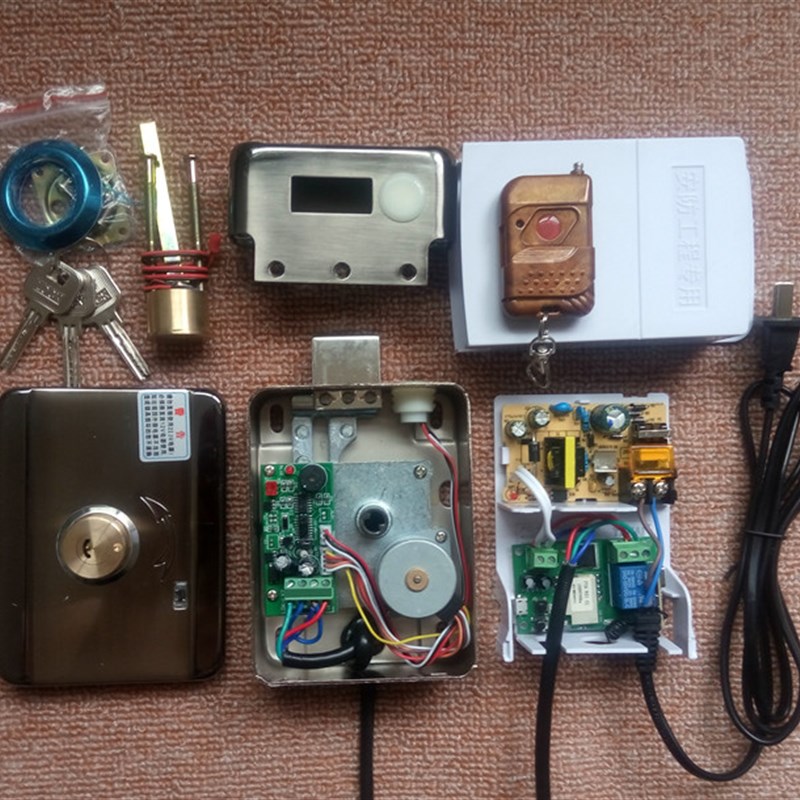 手机APP远程控制开锁无线遥控电锁门禁开关电子防盗门WIFI电机锁