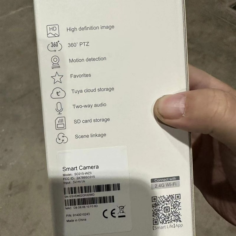 摄像头360度全景云台高清夜视300万像素家用无线wifi手机远程监控