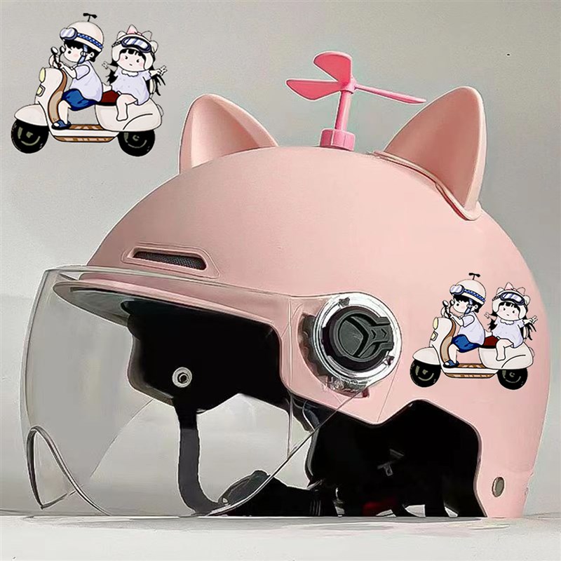 电动电瓶车3C认证n头盔男女士夏天防紫外线晒四季通用款半盔安全