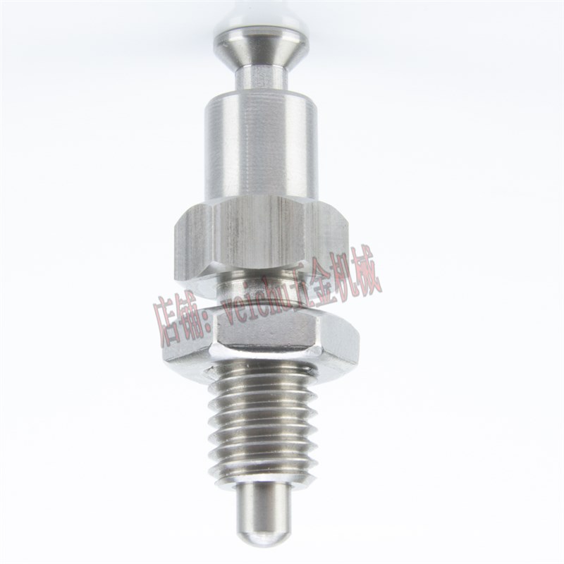 旋钮柱塞顶出式 PMXPB10 PMXPM12 按钮型分度销 全不锈钢定位销