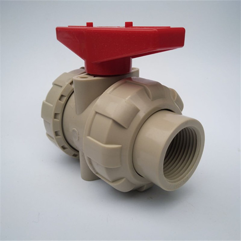 国标PPH 双内丝活接球阀 双由令球阀 PPH活接球阀PPR球阀耐温95度