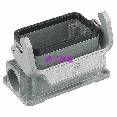 HARTING重载连接器 19300101290 单扣封底下壳2xM20 哈丁浩亭航插