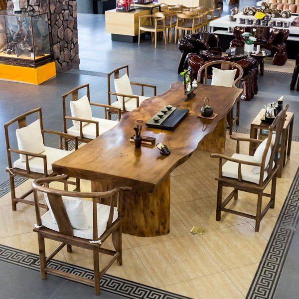 现简约大板实木茶桌 原木整板客厅泡茶桌公室禅意自然边茶台,商业/办公家具,茶台/茶桌,淘宝优惠券,粉丝福利购,淘宝优惠卷