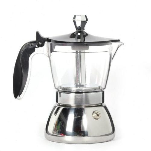 透明可视摩卡壶煮咖啡壶手冲过滤壶浓缩咖啡手磨咖啡花式咖啡加厚