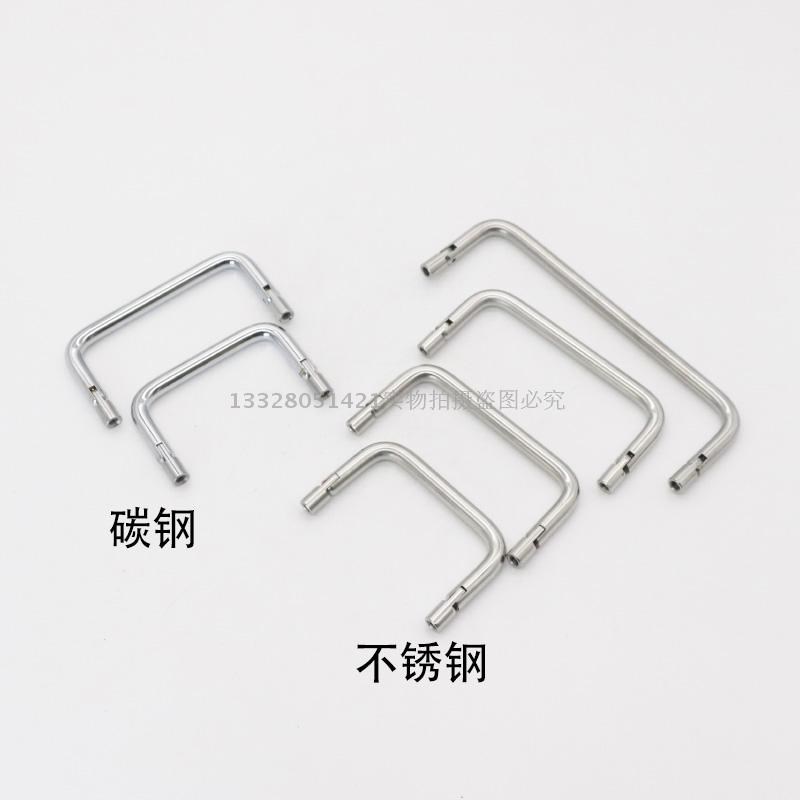 304不锈钢LS503圆棒活动折叠拉手工具箱提手工业设备拉手