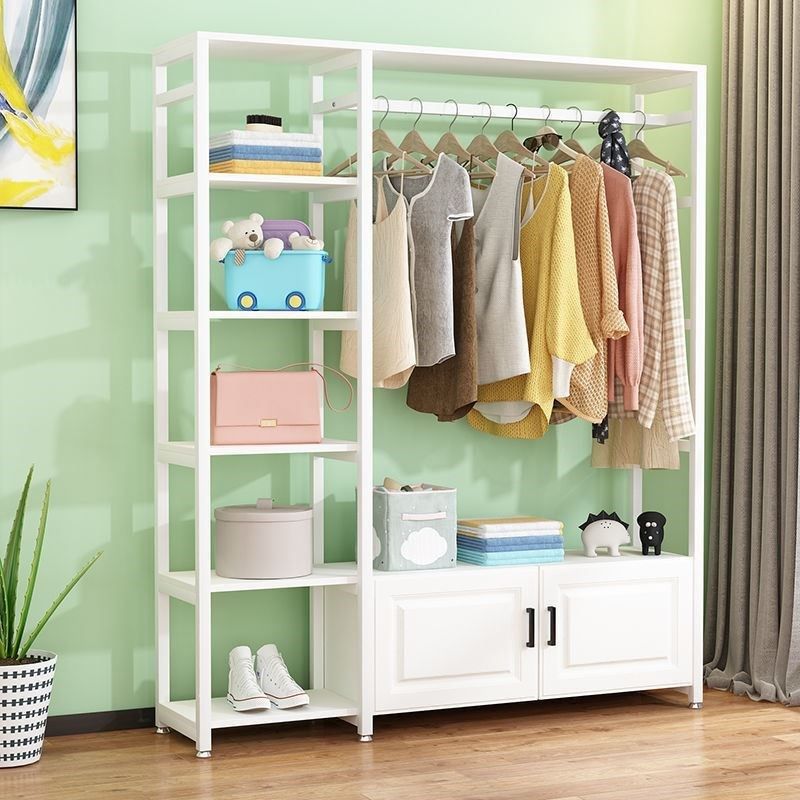 特价家用多功能衣帽架衣架落地立式卧室挂衣架多层落地挂衣架加粗