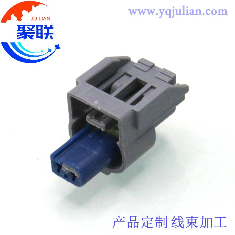 DJ7023B-1-21灰色 汽车线束插头2孔防水接插件 连接器 配端子2P