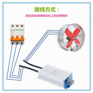 三相轴流负压风机风扇无极调速器减速交流380V通用替变频器4.5KW