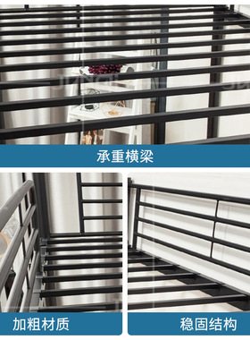 China Factory Metal Bunk beds can be split into 2 bed 铁床