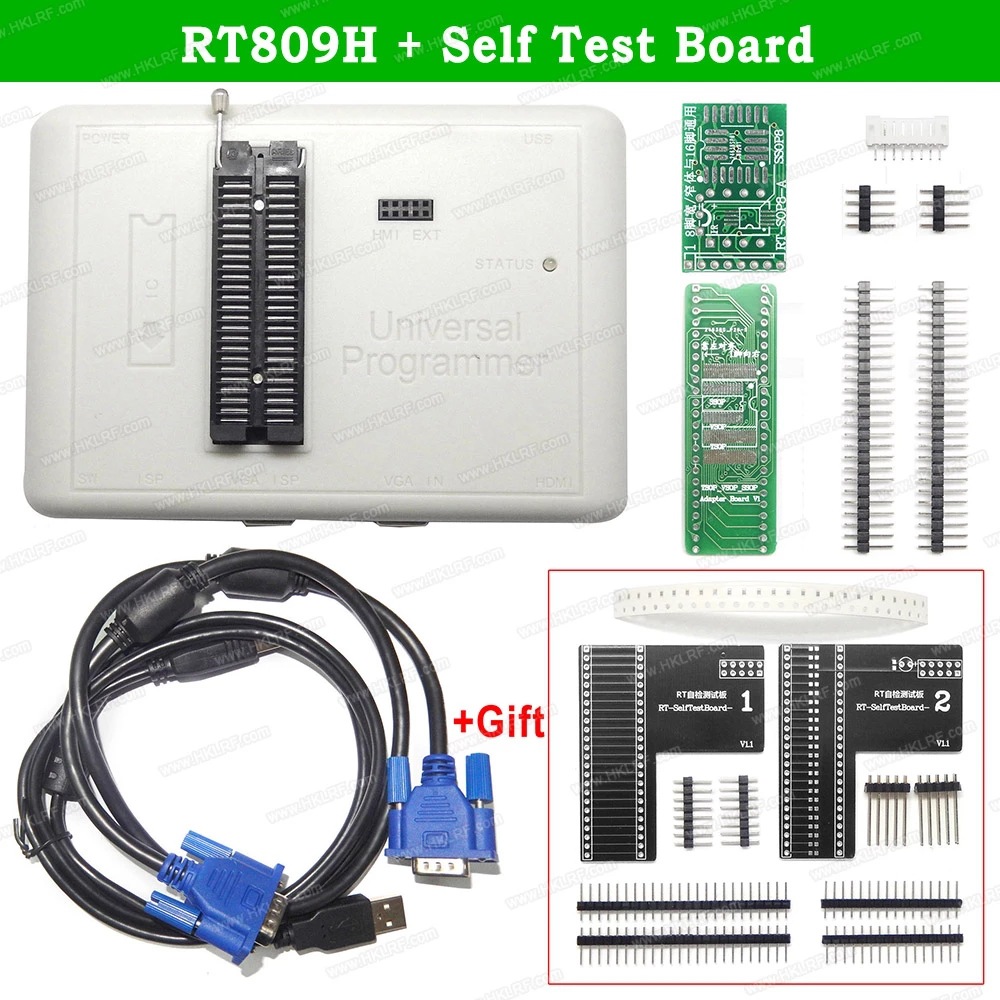 通用usb编程器rt809h，21项，emmc-nand flash bios eeprom