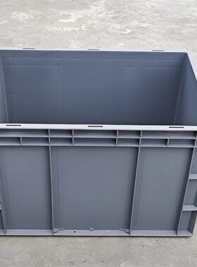大号塑料箱4640灰色o物流箱周转箱600*400*400加高汽配塑料箱