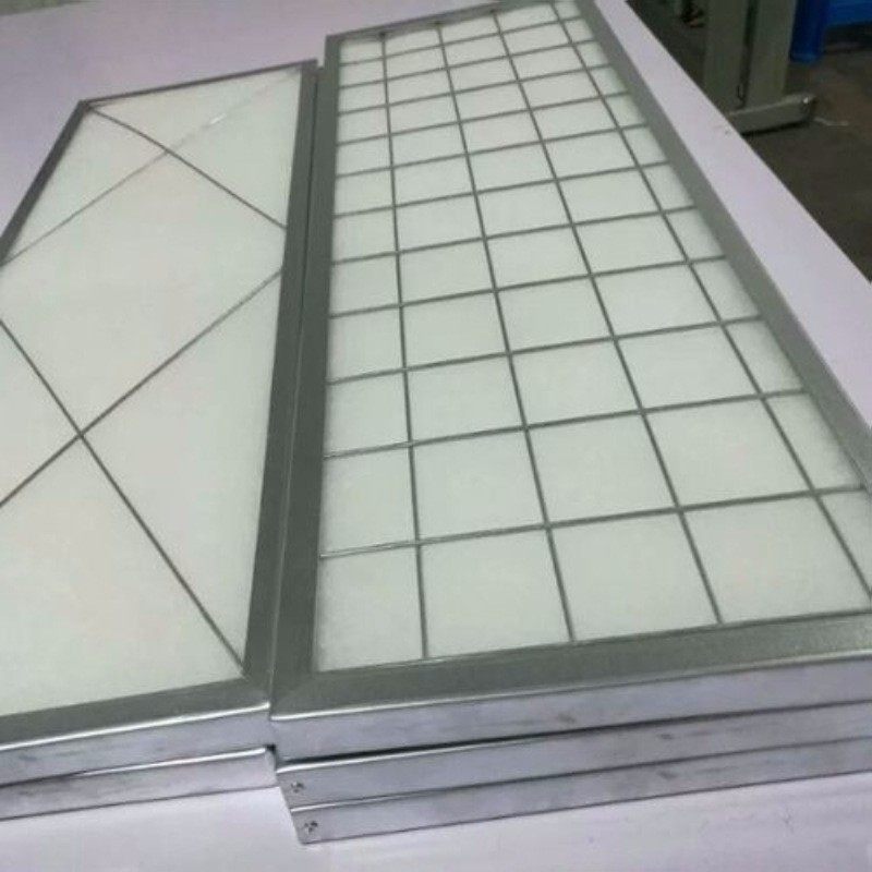 初效板式过滤器折叠式G4平铺初级空气除尘L滤网可更换可清洗过滤