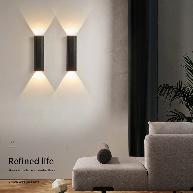 2022新款客厅壁灯轻奢创意背景墙壁灯极简卧室床头V灯楼梯灯过道