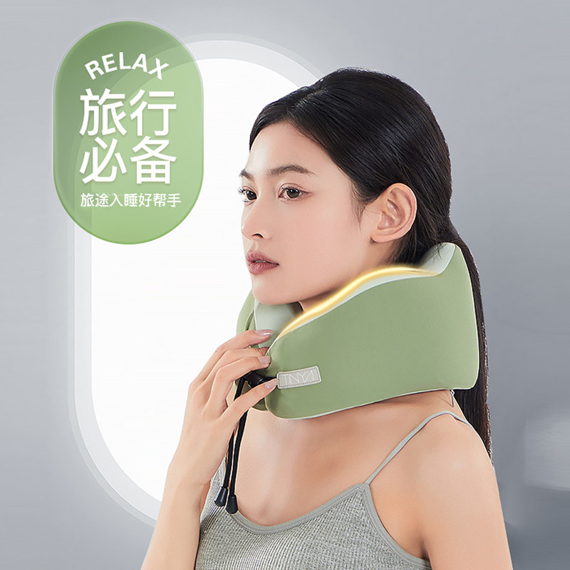 U型枕旅行办公室飞机高铁睡觉不歪脖记忆棉颈枕情W侣枕驾车护脖颈