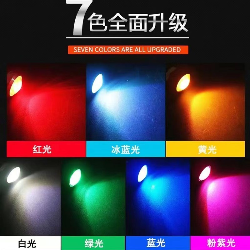 9号电动车鹰眼灯彩灯12v行车飞机灯新款刹车爆闪灯改装