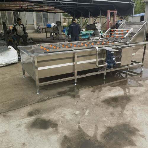 商用果蔬气泡清洗机全自动不锈钢净菜加工洗菜设备